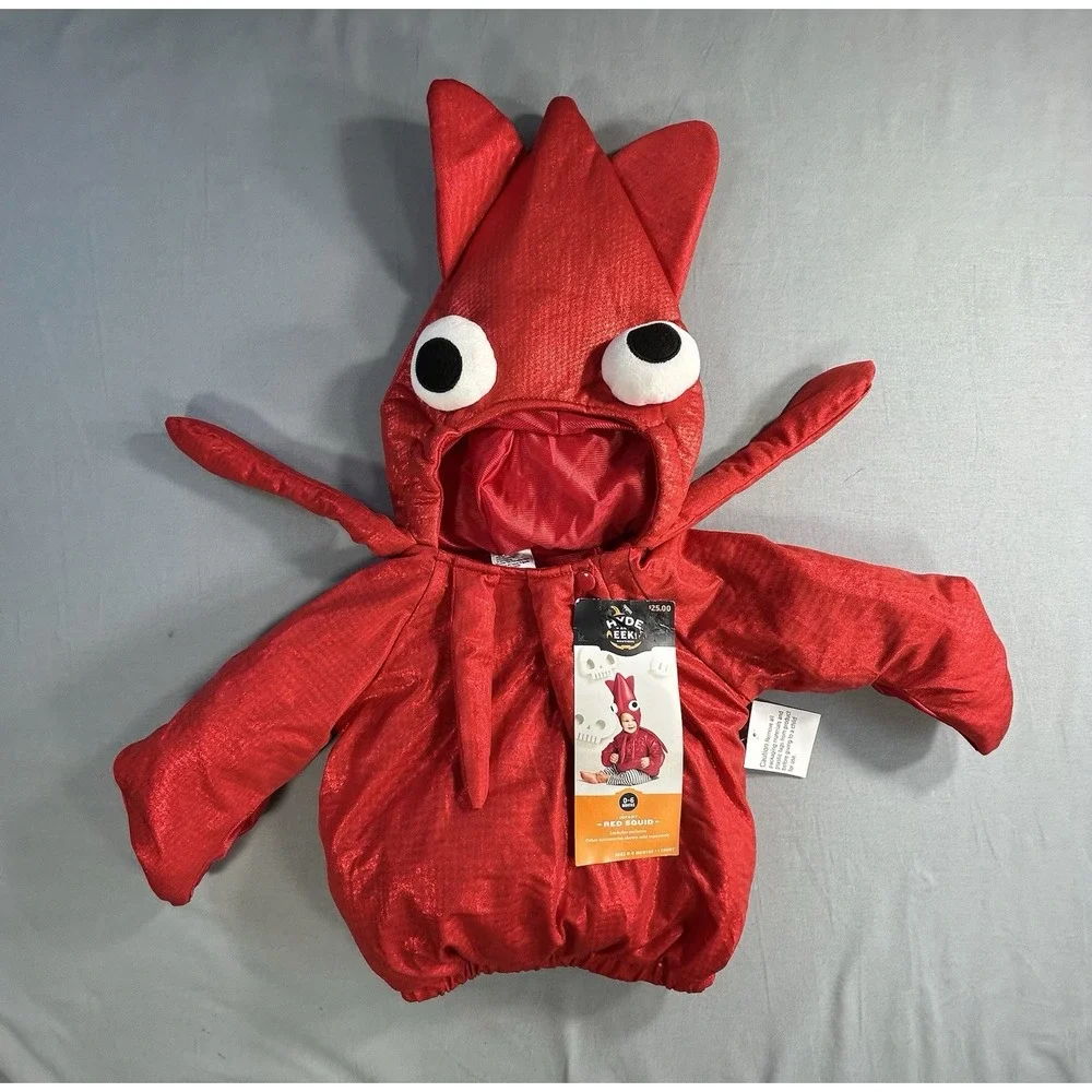 Hide and Eek Red Squid Halloween Costume Baby Infant 0-6 Months New